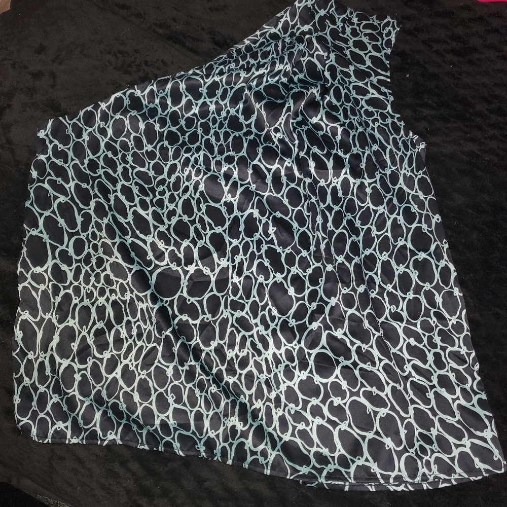 The Limited Navy XL One Shoulder Top